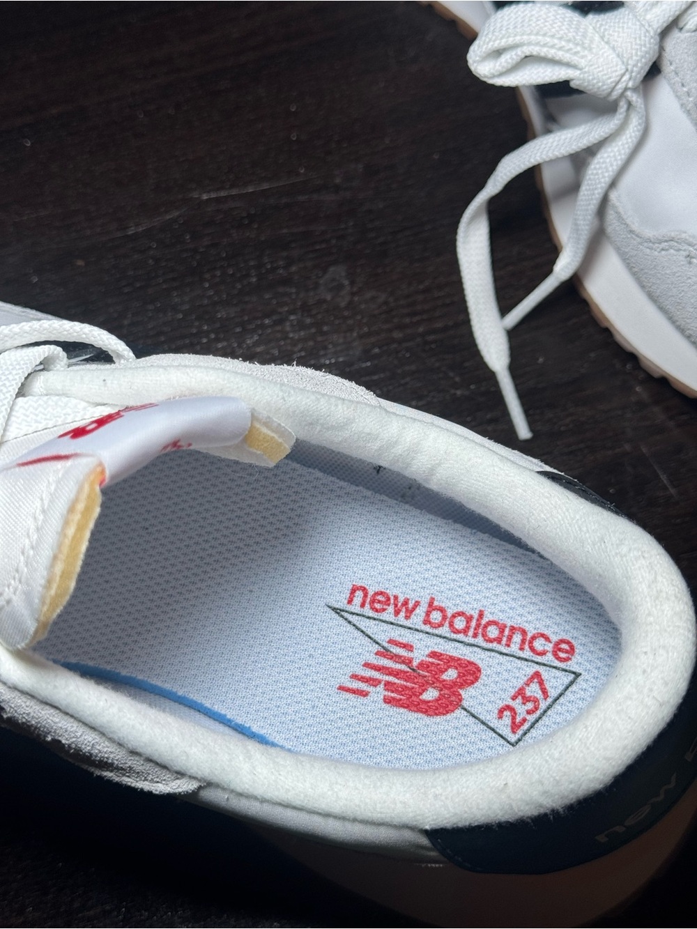 New Balance Retro Runner Sneakers in White and Black - Picture 4 of 4